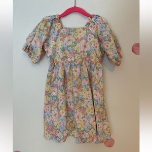 Joe Fresh x Jillian Harris Linen Floral Puff Sleeve Dress